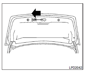 Interior trunk lid release
