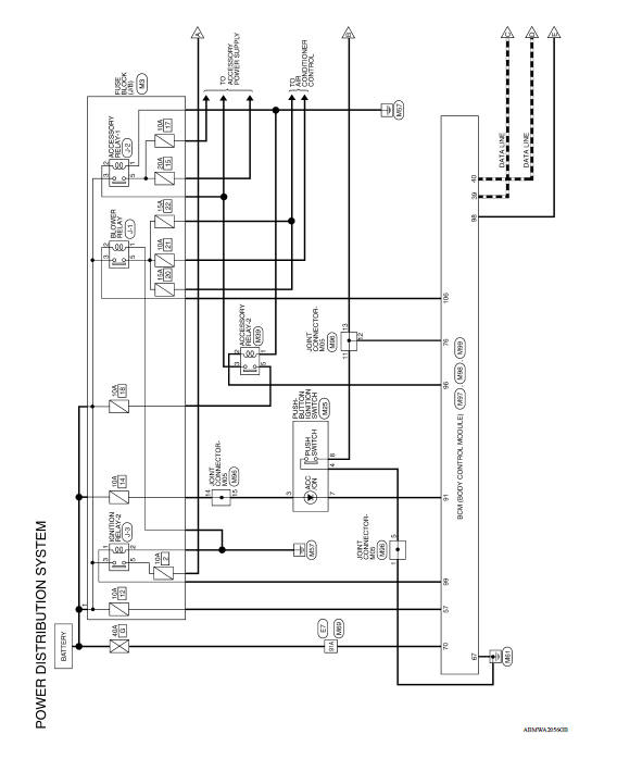 Nissan Versa: Power distribution system - Power control system (PCS