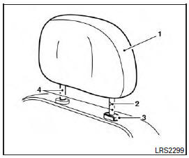 Non-adjustable head restraint/headrest components