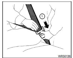 Unfastening the seat belts