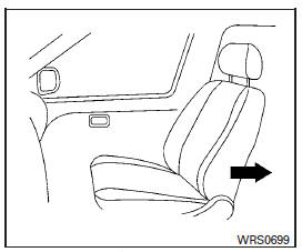 Forward-facing (front passenger seat) - step 1