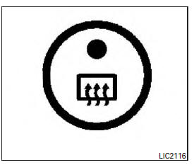 Rear window defroster switch