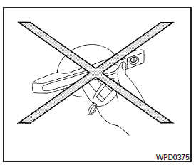 Door locks/unlocks precaution 