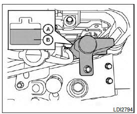 Checking engine coolant level 