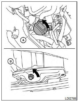 Changing engine oil 