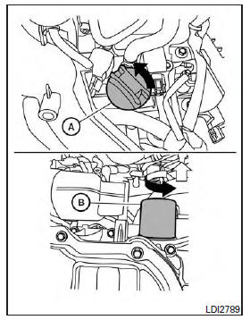 Changing engine oil filter