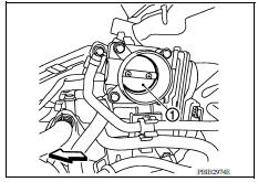 CHECK ELECTRIC THROTTLE CONTROL ACTUATOR VISUALLY