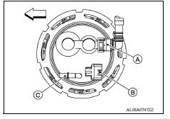 FUEL LEVEL SENSOR UNIT, FUEL FILTER AND FUEL PUMP ASSEMBLY / REMOVAL