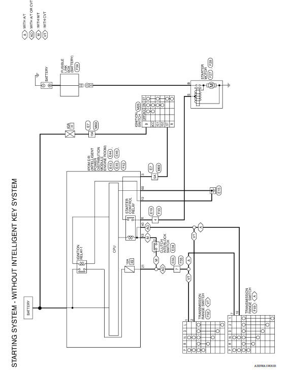 Wiring Diagram - Without Intelligent Key System 