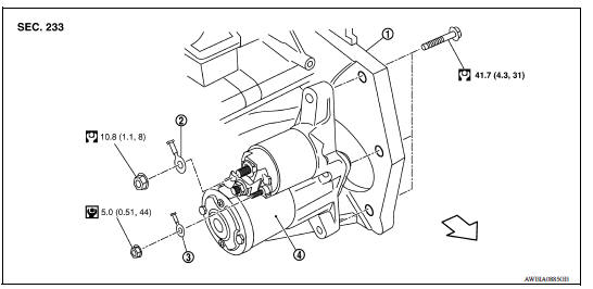 STARTER MOTOR /REMOVAL AND INSTALLATION