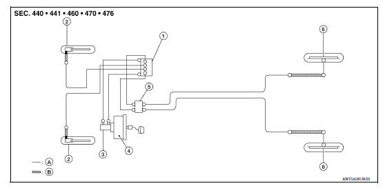 REAR : Hydraulic Piping 