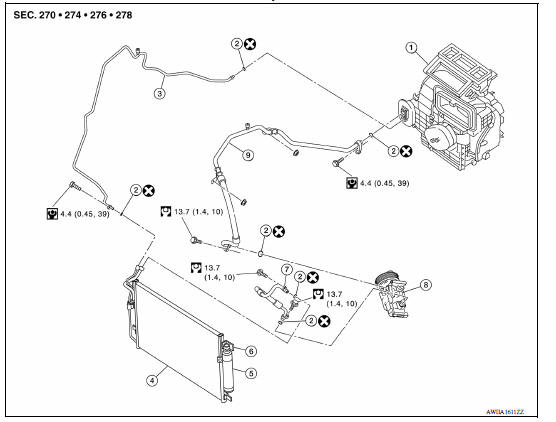 O-RING AND REFRIGERANT CONNECTION