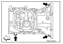 OIL PAN (UPPER) AND OIL STRAINER 