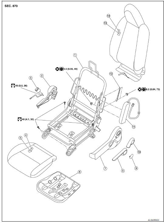 WITHOUT REMOVABLE HEADREST