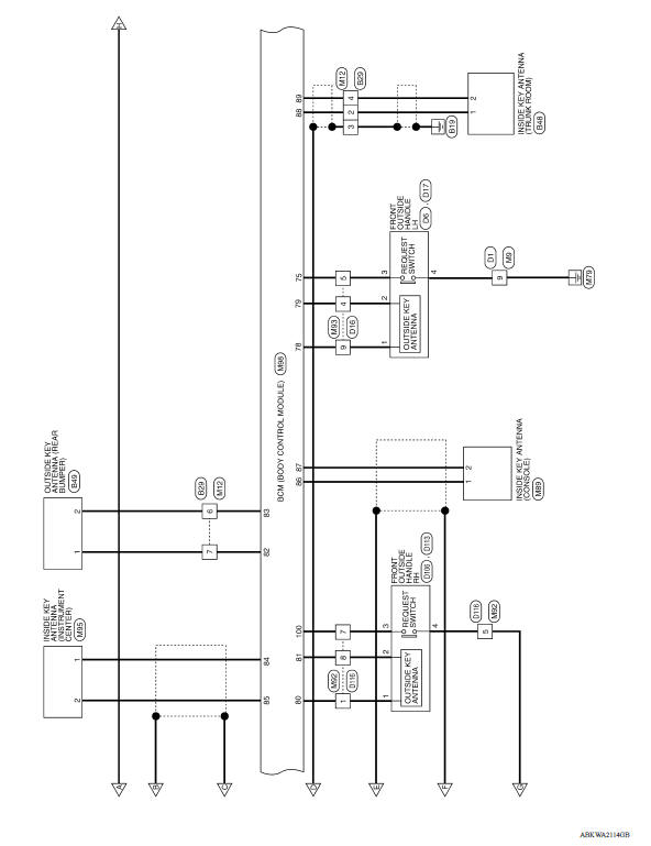 INTELLIGENT KEY SYSTEM : Wiring Diagram 