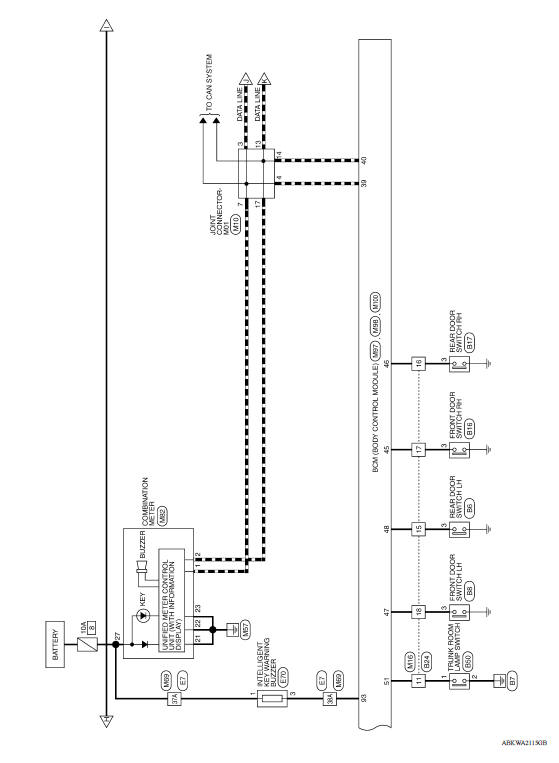 INTELLIGENT KEY SYSTEM : Wiring Diagram 