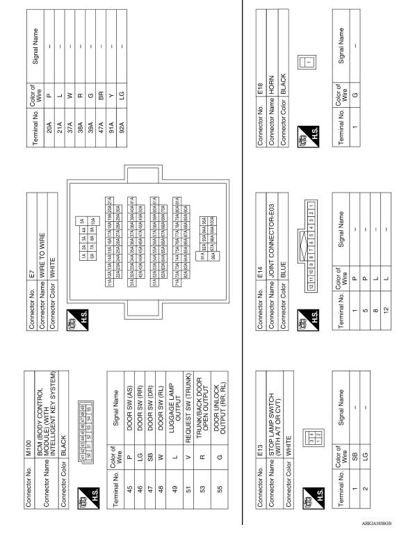 INTELLIGENT KEY SYSTEM : Wiring Diagram 