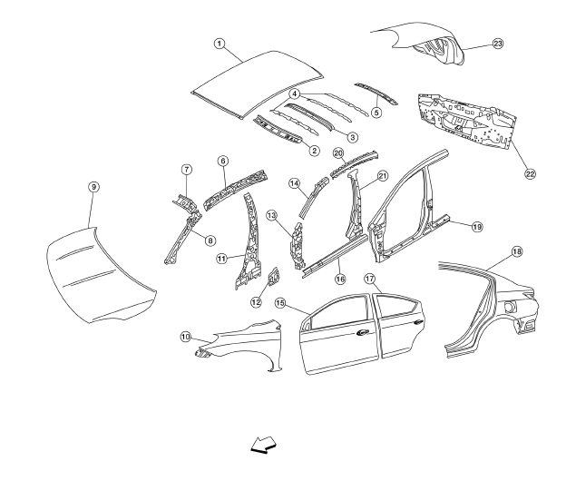 Body Component Parts 