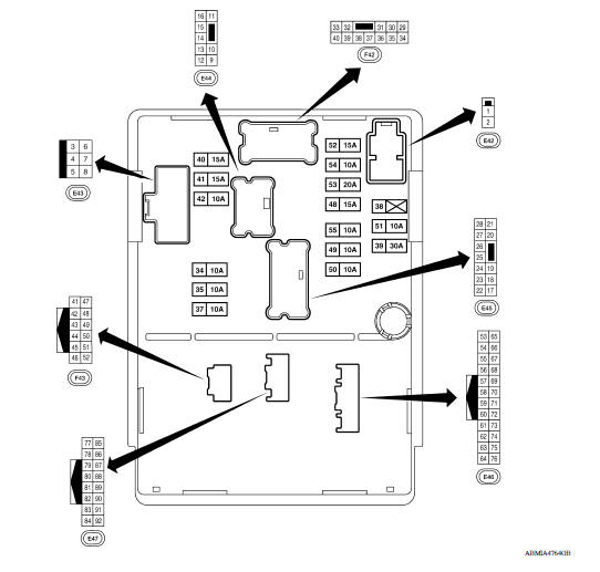 IPDM E/R Terminal Arrangement 