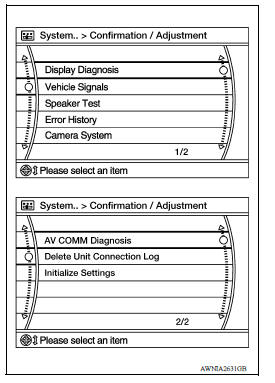 Audio Unit Confirmation/Adjustment