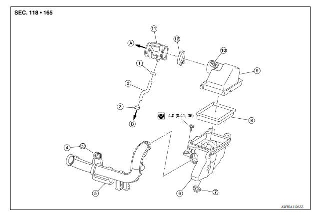 AIR CLEANER FILTER : Exploded View