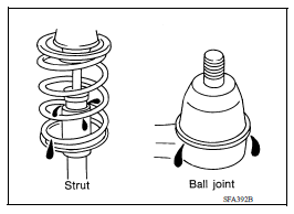 AXLE AND SUSPENSION PARTS : Inspection