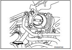 CHECK ELECTRIC THROTTLE CONTROL ACTUATOR VISUALLY