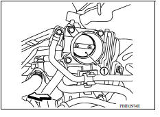 CHECK ELECTRIC THROTTLE CONTROL ACTUATOR VISUALLY
