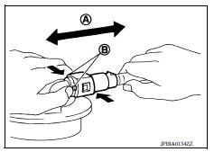 FUEL LEVEL SENSOR UNIT, FUEL FILTER AND FUEL PUMP ASSEMBLY  / REMOVAL