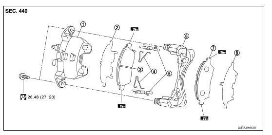 BRAKE PAD : Exploded View